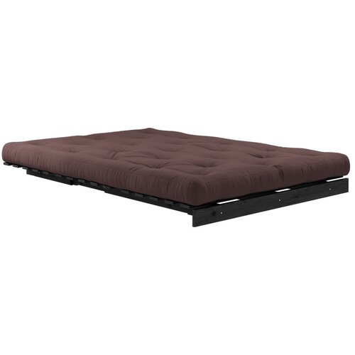 Karup Design Temno rjava raztegljiva sedežna garnitura 140 cm Roots Black Night &amp;ndash; Slike