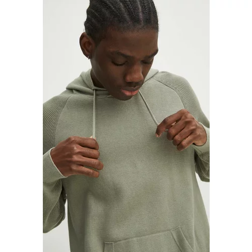 Medicine Pamučni pulover za muškarce, boja: zelena