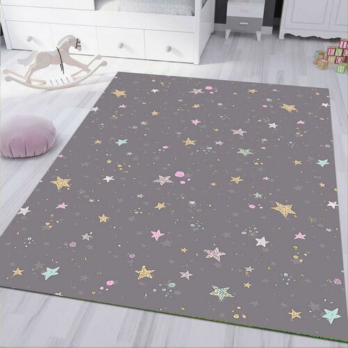 tepih za decu na gumenoj podlozi 120x180cm - Zvezdice, TG-044 Slike