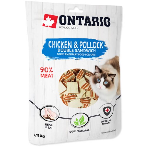Ontario Cat posladek sendvič - pi&scaron;čanec in riba - 50 g Cene