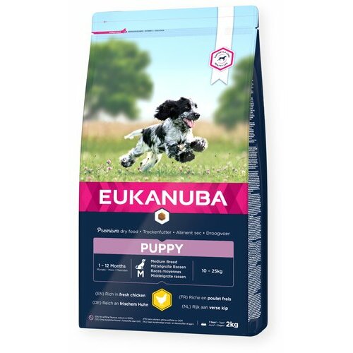 Eukanuba hrana za pse puppy medium breed chicken 2kg Cene