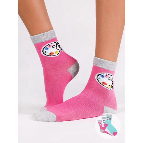 Yoclub Kids's Girls' Socks Art 3-Pack SKA-0157G-A700