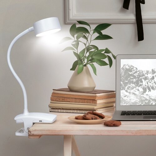 Solight WO3001-W- LED prigu&amp;scaron;iva fleksibilna lampa sa stezaljkom LED/2W/5V 3000/4000/6500K bela Slike