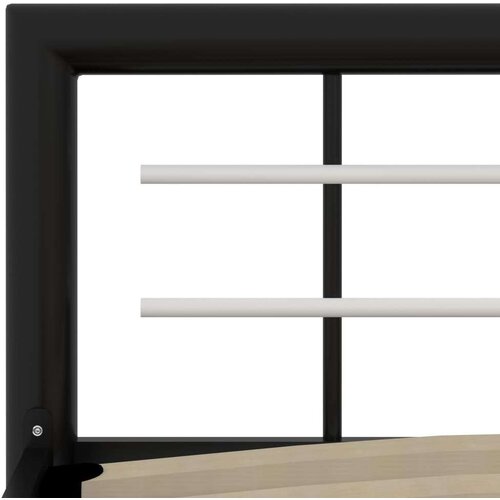 vidaXL Okvir za krevet crno-bijeli metalni 120 x 200 cm Cene