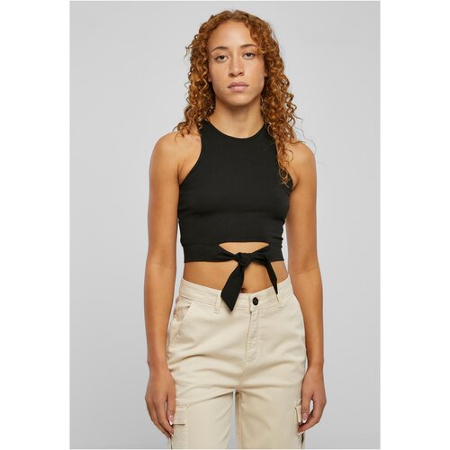 UC Ladies Women&amp;#039;s Cropped Knot Top Black Slike