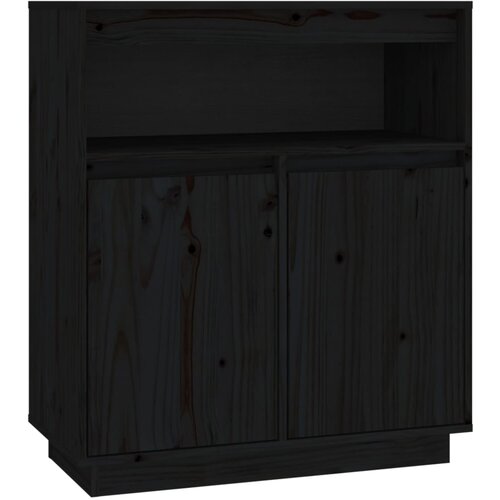 Maison Chic Komoda - Predalnik črna 70x34x80 cm trdna borovina, (21715537) Slike