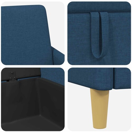 SOFA s pohranom Plava 72 x 78 x 87 cm Poliester Slike