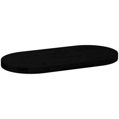 VidaXL stolna ploča tamnosmeđa 80x40x4 cm ovalna masivna hrastovina Slike
