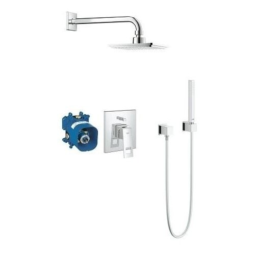 Grohe eurocube ugradni set 23409000 tuš ruža sa držačem ugradno telo maska tuš crevo tuš ručica Slike