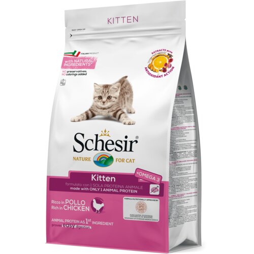 Schesir Suva hrana za mačiće, Piletina, 400g Slike