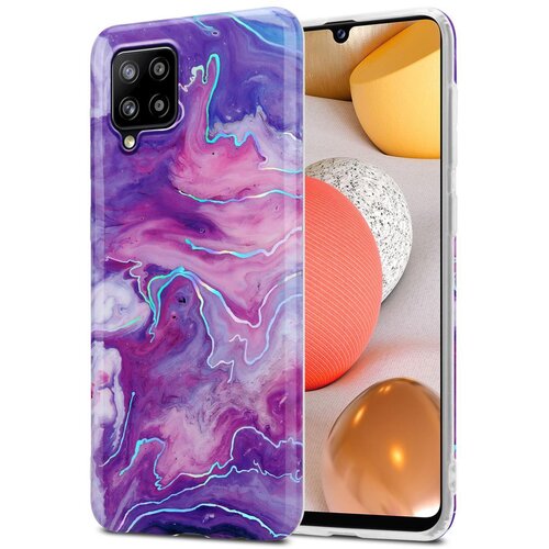 Cadorabo Case, združljiv s Samsungom v vijolično roza marmorju &amp;scaron;t. 19 - Za&amp;scaron;čitni pokrov iz silikona TPU z vzorcem mozaikom, (20566714) Slike