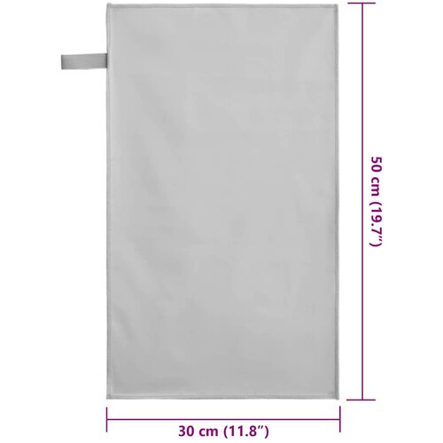  Sportski Ručnici 2 pcs Siva 50 x 30 cm Poliester i poliamid Slike