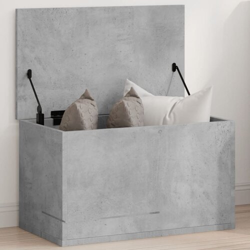 VidaXL Kutija za pohranu boja betona 60 x 35 x 35 cm konstruirano drvo Slike
