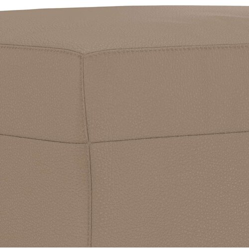 VidaXL 3-dijelni set sofa s jastucima boja cappuccina od umjetne kože Slike
