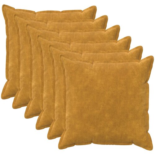  Presvlaka za jastuk 6 pcs HOUTEN Žuta 60 x 60 cm Cijene