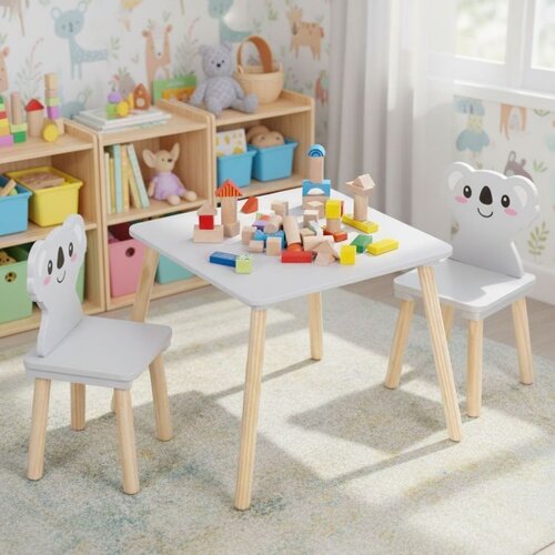  Dečiji set name&scaron;taja Koala &ndash; sto + 2 stolice , ECOTOYS Cene