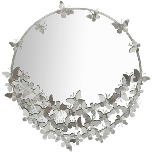 Mauro Ferretti Zidno ogledalo Butterfly Round Silver Cijene