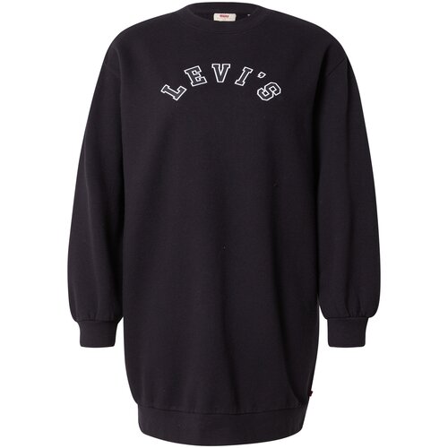 Levi&amp;#039;s Obleka &amp;#039;YUNA SWEATSHIRT DRESS BLACKS&amp;#039; črna / bela Slike