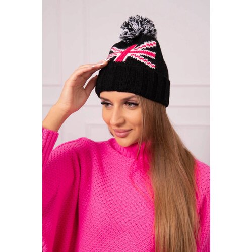 Kesi Cap with a pompom Elizabeth K386 black Cene