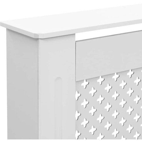  pokrovi za radijator 2 kom bijeli 172 x 19 x 81,5 cm mdf Slike