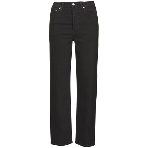 Levi's Jeans straight RIBCAGE STRAIGHT ANKLE Črna Cene