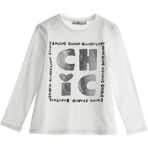 Original Marines majica DR DEA3582F D bela 140 Cene