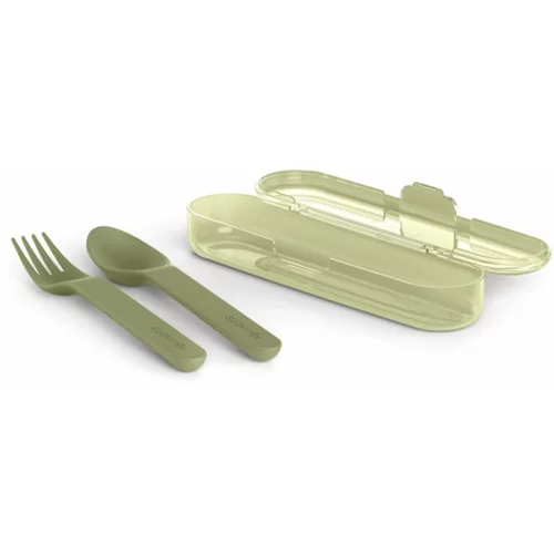 Suavinex Go Natural Cutlery Set pribor 12 m+ Green 3 kos