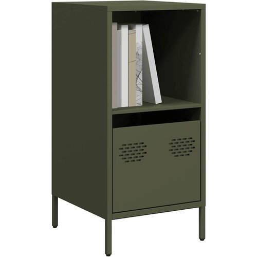 vidaXL Komoda olivno zelena 35x39x73,5 cm hladno valjano jeklo Cene