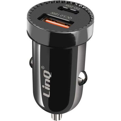 LINQ Avtomobilski polnilnik za vžigalnik 38 W Power Delivery, Quick Charge, Črna, (5000070142) Cene