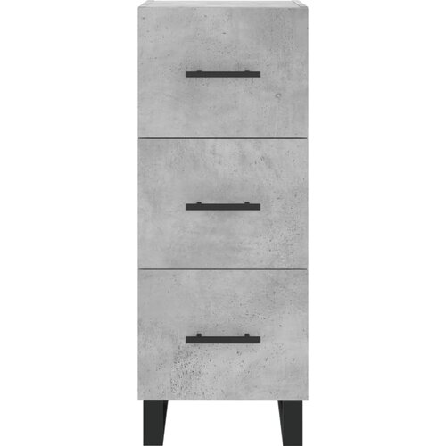  Visoka komoda siva betona 34,5x34x180 cm od konstruiranog drva Slike