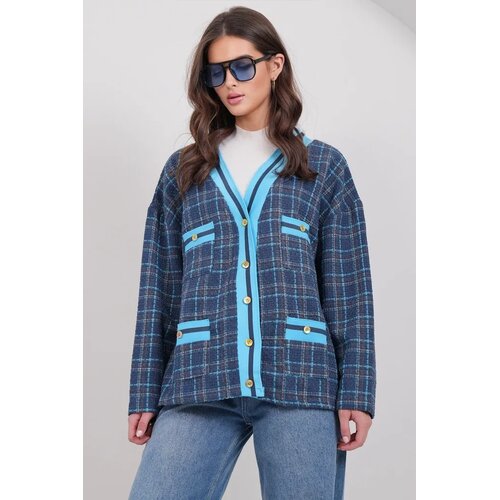 Trend Alacati Stili Ženska jakna Alc-X14979, Tamnoplava Slike