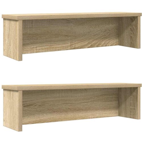 VidaXL Kitchen Racks Stackable 2 pcs sonoma 60x15x16 cm Slike