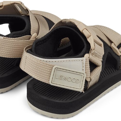 Liewood sandali bruce mist black mix Slike
