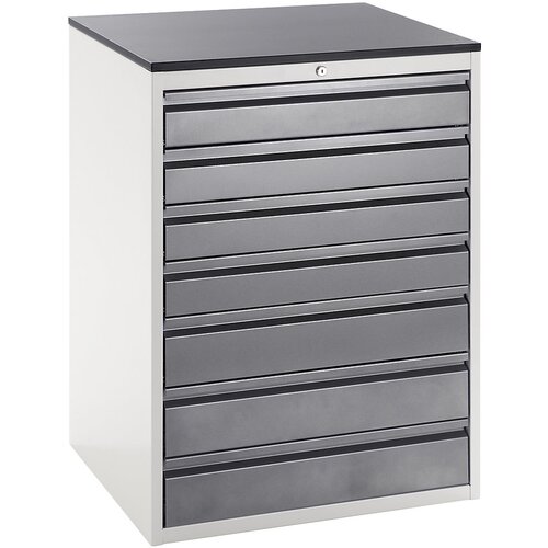 RAU Predalnik s teleskopskimi vodili, višina 1030 mm, predali 4 x 120, 3 x 150 mm, svetlo siva / antracitna, širina 770 mm Cene