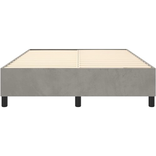  Okvir za krevet s oprugom svjetlosivi 140x200 cm bar&amp;scaron;unasti Slike