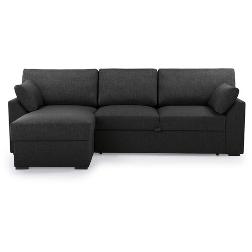 Scandic antracitno siva raztegljiva kotna sedežna garnitura (levi kot) janson &amp;ndash; Slike