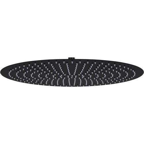 vidaXL Glava za tuš od nehrđajućeg čelika 50 cm okrugla crna Cijene