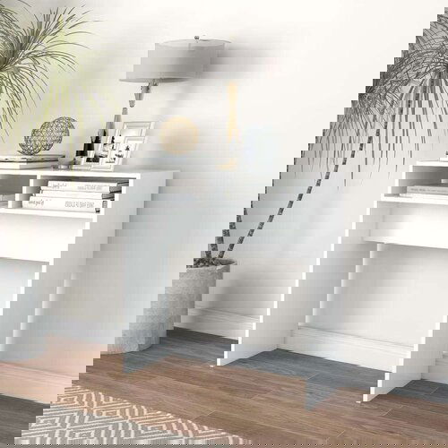  Konzolni stol bijeli 78 x 30 x 80 cm od iverice Slike