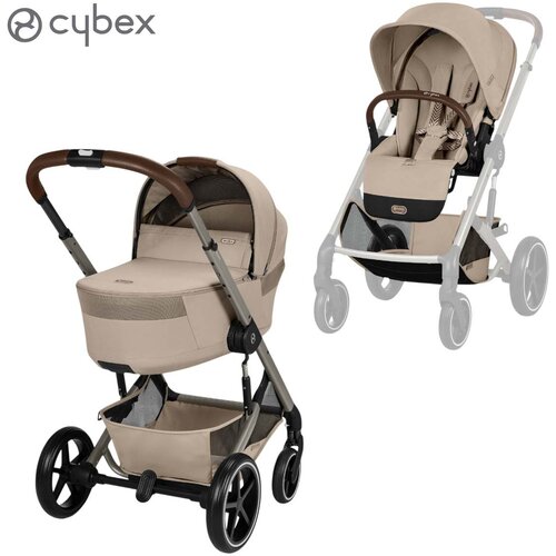 Cybex Gold® otro&scaron;ki voziček balios&trade; s lux z zložljivo ko&scaron;aro almond beige (taupe frame) Cene