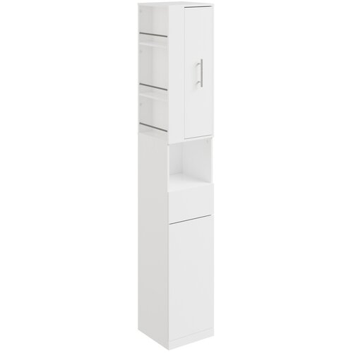 SoBuy Visoka kopalni&amp;scaron;ka omarica Shranjevanje Bela 30x30x180cm BZR242-W, (5000496236) Slike
