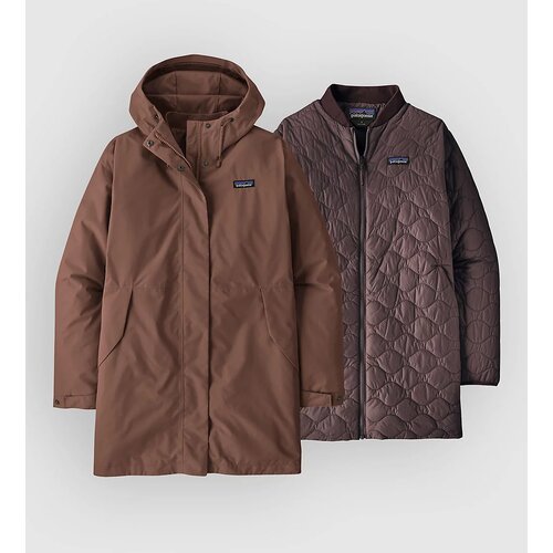 Patagonia Heyes Peak 3-In-1 Parka berm brown Slike