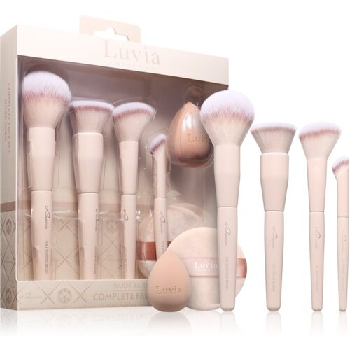 Luvia Cosmetics Complete Face Set Nude Aura set čopičev Cene