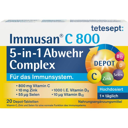 TETESEPT Immusan® C 800 5-v-1 obrambni kompleks - 25 tabl. Cene