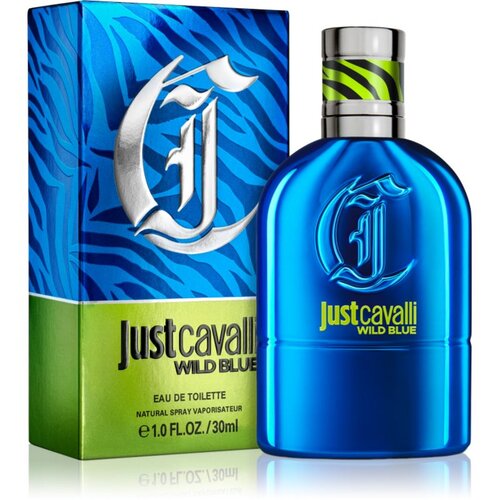Roberto Cavalli Just Cavalli Wild Blue toaletna voda za mo&amp;scaron;ke 30 ml Slike