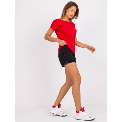 BASIC Feel Good T-shirt-RV-TS-4662.38P-Red Cene