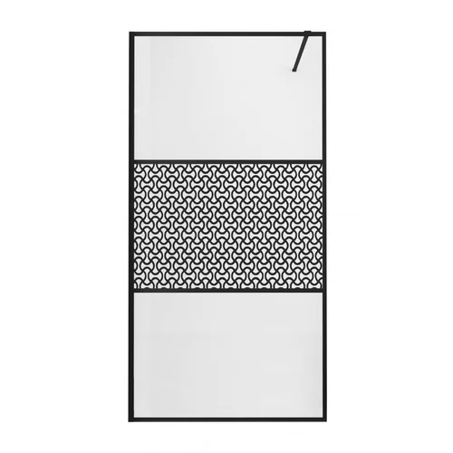 Sanotechnik tuš stena z okvirjem walk-in 100x195 cm (DC100B) - vzorec