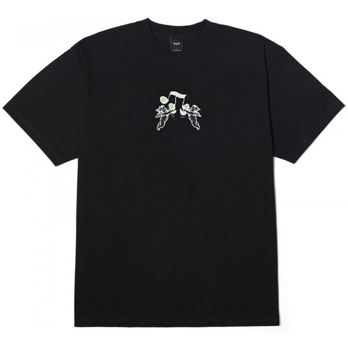 Huf Majice & Polo majice T-shirt song ss Črna Cene