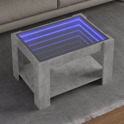 Furnova Klubska mizica LED betonsko siva 73x53x45 cm inženirski les, (21915126) Slike