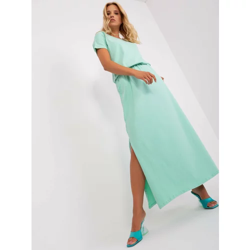 Fashion Hunters Mint casual dress with short sleeves