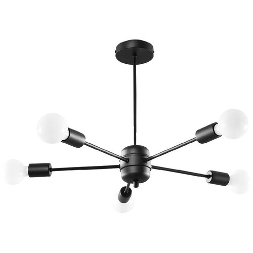 Nice Lamps Črna viseča svetilka 66x66 cm Benedett - Nice Lamps Slike